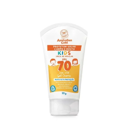 Protetor Solar Corporal Gel Creme FPS 70 Australian Gold Kids 120ml